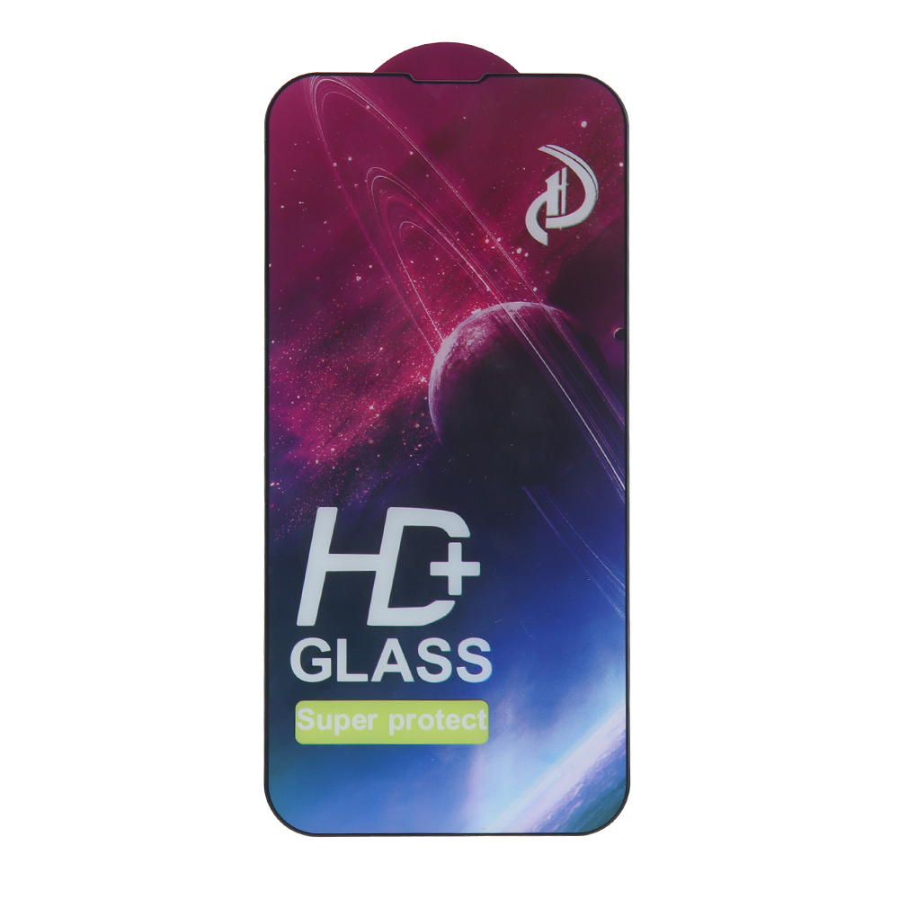 OEM skærmbeskyttelsesfilm til Apple iPhone 17 Pro Max, hærdet glas, fuld lim, sæt med 10 stk., 9D, sort
