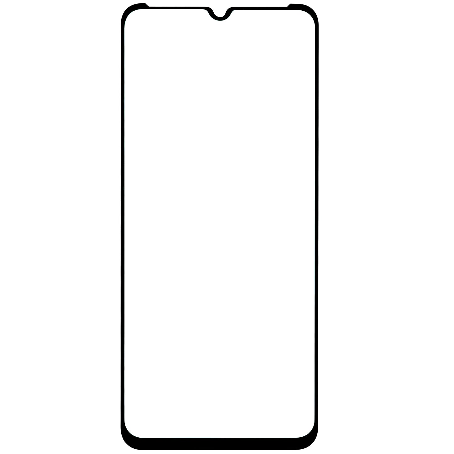 BLUE Shield Screen Protector for Motorola Moto E20, Shielded Glass, Full Glue, Case Friendly, Black