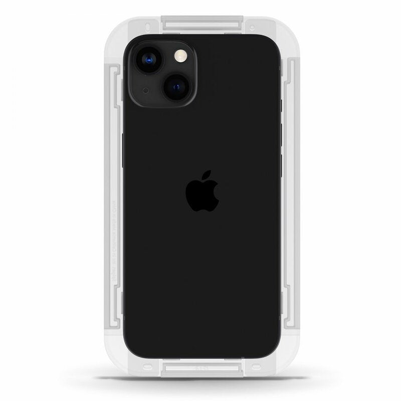 Skærmbeskyttelsesfilm Spigen GlastR EZ FIT til Apple iPhone 17e / 16e / 14 / 13 Pro, Hærdet Glas, Fuldklæbende, Sæt med 2 stykker AGL03385