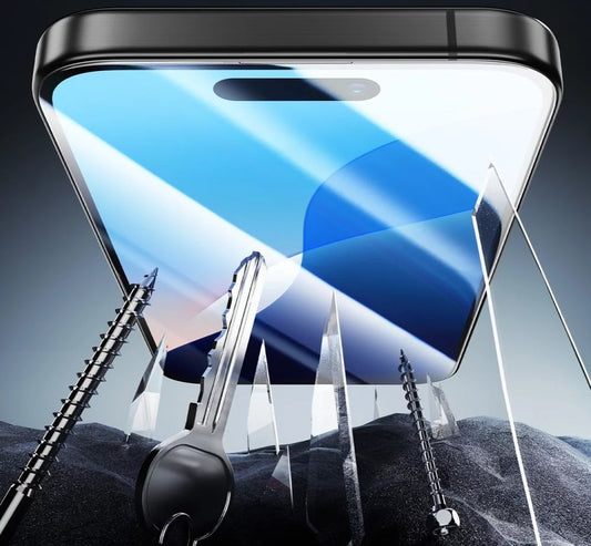 Beskyttelsesfilm ESR Armorite til Apple iPhone 16 Pro, Hærdet Glas, Fuldklæbende, Sort