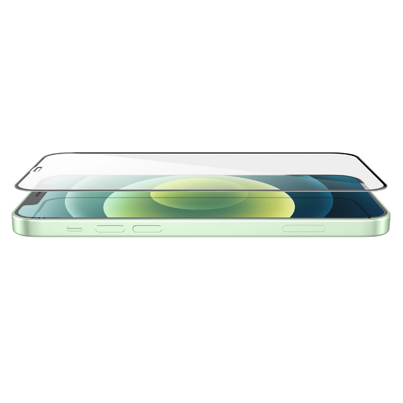 Beskyttelsesfilm til skærm HOCO G16 til Apple iPhone 12 Pro Max, Hærdet Glas, Fuldklæbende, 5D, Sort.