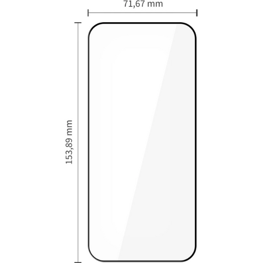 Tech-Protect FIT+ Skærmbeskytter til Xiaomi Poco F8 Ultra, Hærdet Glas, Fuld Lim, Sæt med 2 stk, 2.5D, Sort