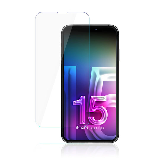 3MK FlexibleGlass Skærmbeskytter til Apple iPhone 15, Fleksibelt Glas, Fuld Lim