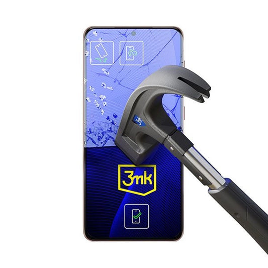 3MK FlexibleGlass Skærmbeskytter til Motorola Edge 60 Neo / Edge 50 Neo, Fleksibelt Glas, Fuld Lim
