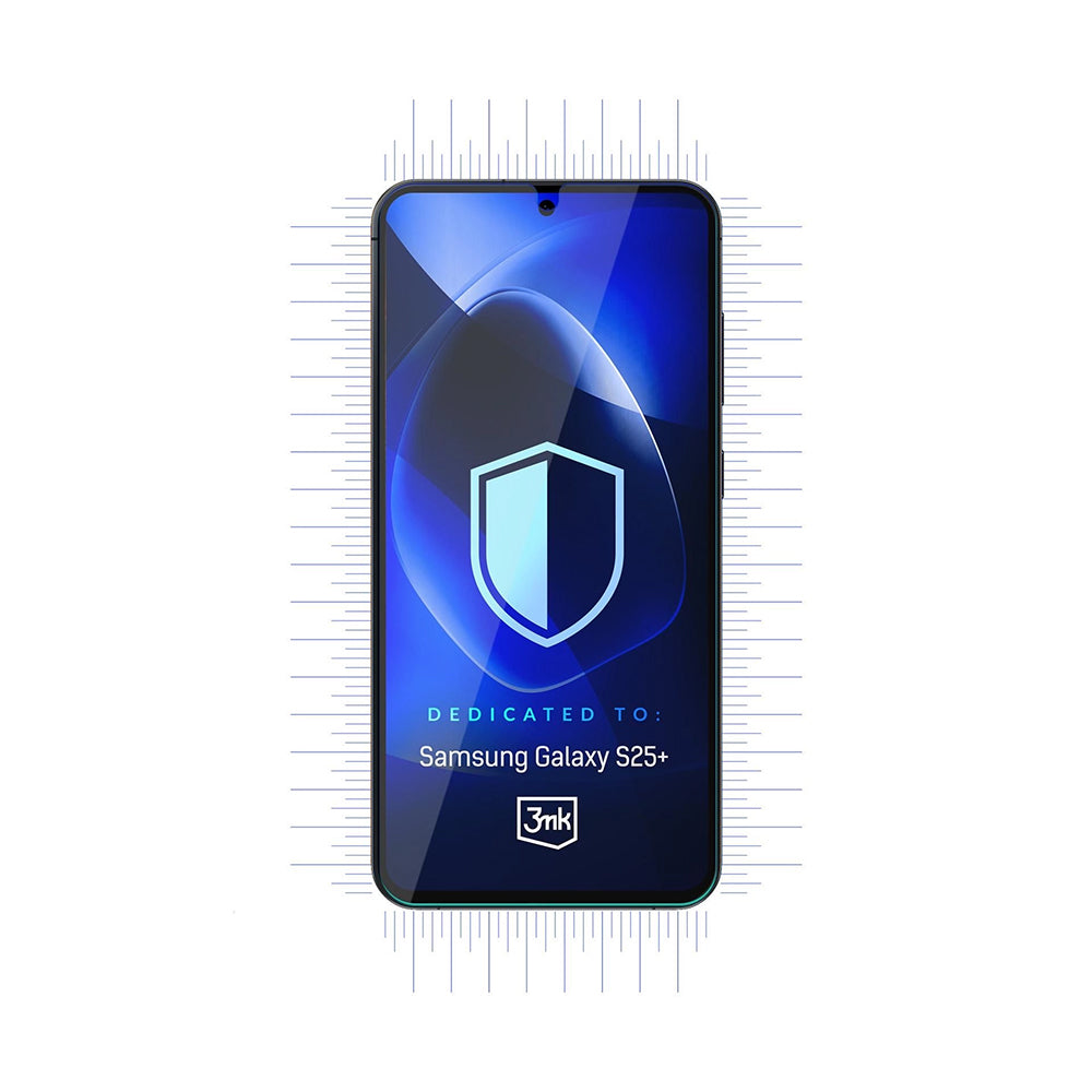 3MK FlexibleGlass Skærmbeskytter til Samsung Galaxy S25+ S936, Fleksibelt Glas, Fuld Lim