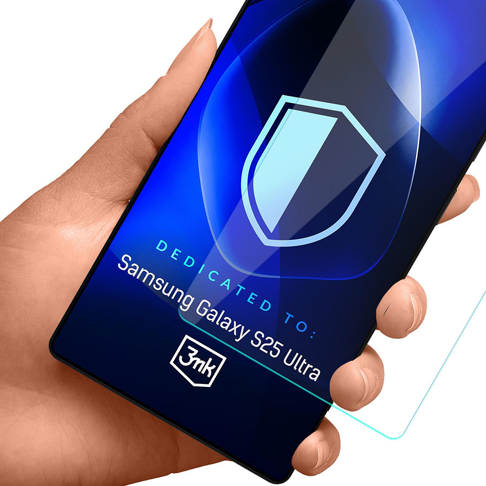 3MK FlexibleGlass Skærmbeskytter til Samsung Galaxy S25 Ultra S938, Fleksibelt Glas, Fuld Lim