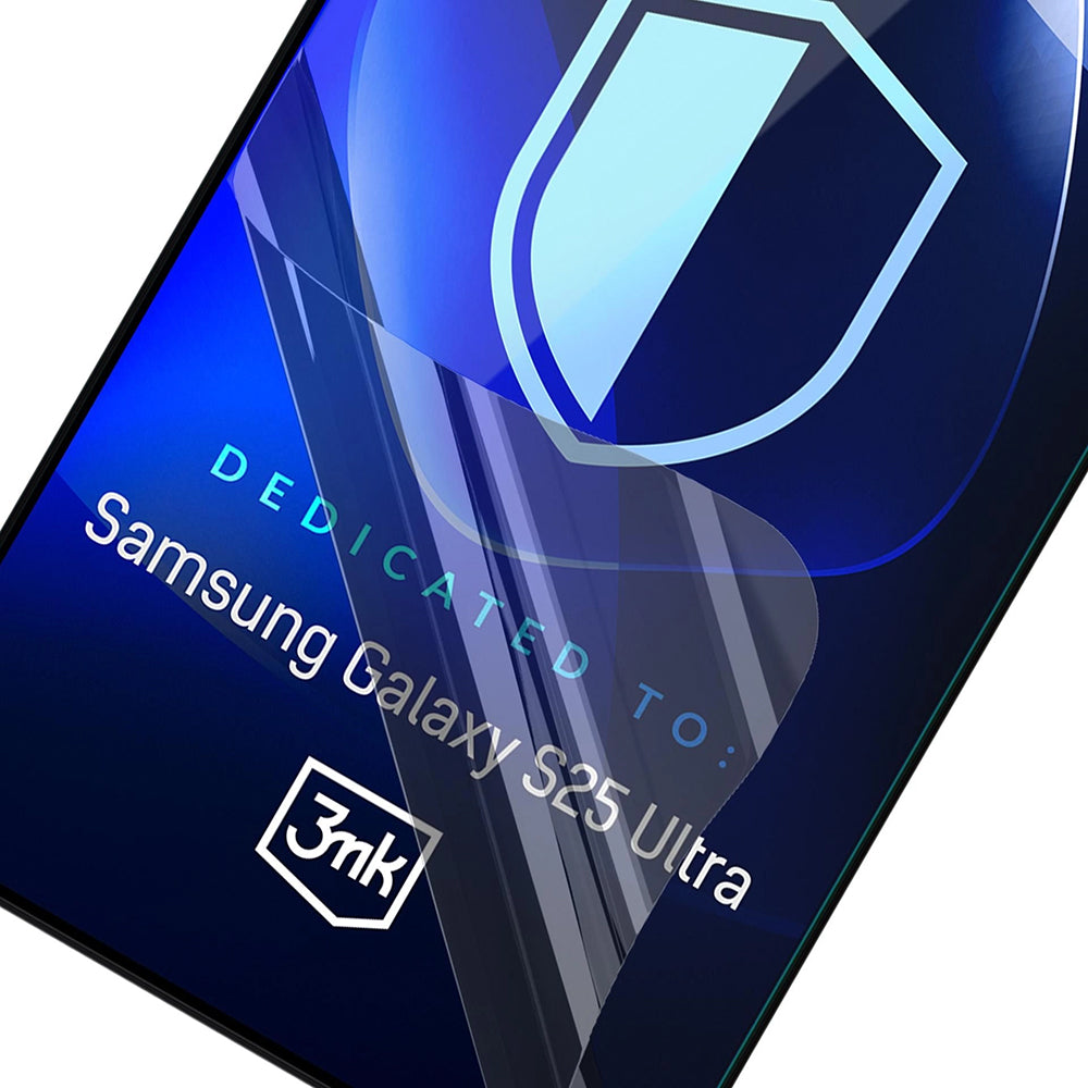 3MK FlexibleGlass Skærmbeskytter til Samsung Galaxy S25 Ultra S938, Fleksibelt Glas, Fuld Lim