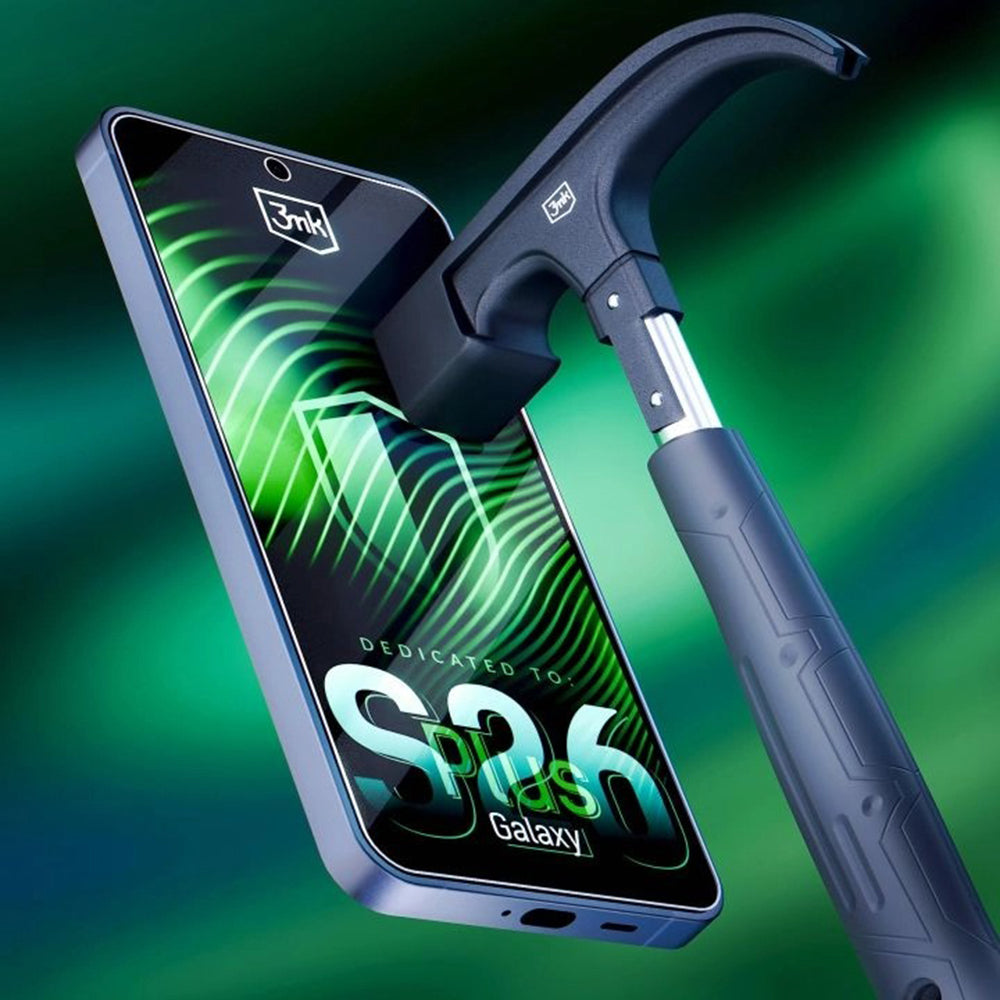 Skærmbeskyttelsesfolie 3MK FlexibleGlass til Samsung Galaxy S26 Plus S947, Fleksibelt Glas, Fuldklæbende, Gennemsigtig