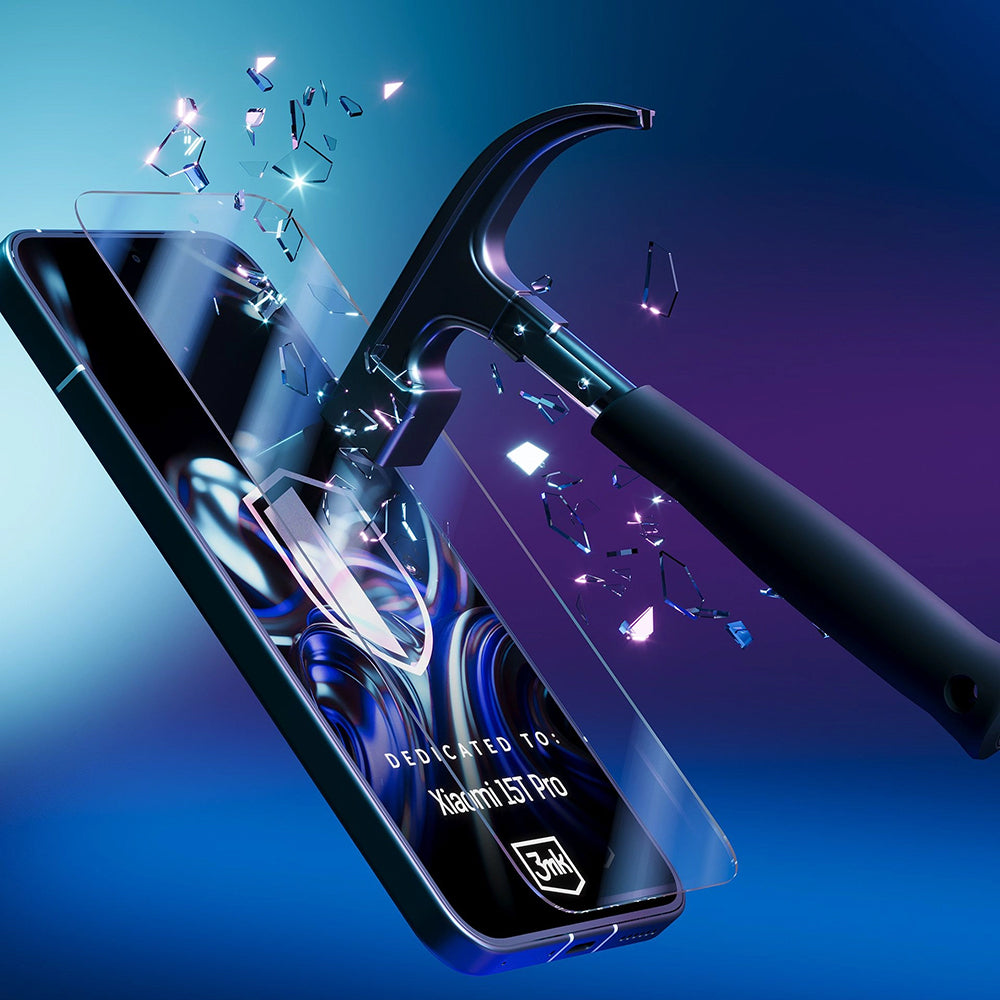 Skærmbeskyttelsesfolie 3MK FlexibleGlass til Xiaomi 15T Pro, Fleksibelt Glas, Fuldklæbende