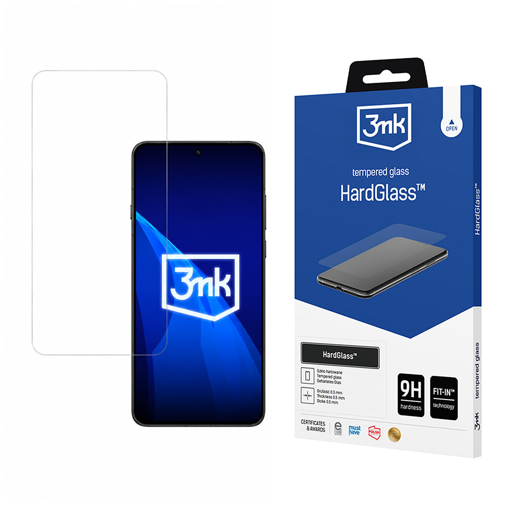 3MK HardGlass Skærmbeskyttelsesfilm til Oppo Find X9 Ultra, Sikkerhedsglas, Fuld Lim