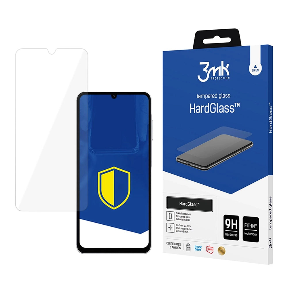 3MK HardGlass Skærmbeskytter til Samsung Galaxy A07 4G A075, Sikkerhedsglas, Fuld Lim