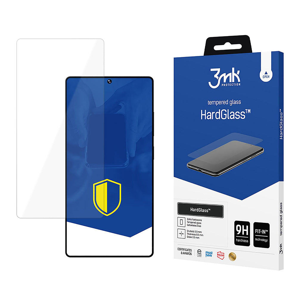3MK HardGlass Skærmbeskytter til Samsung Galaxy S25 Ultra S938, Sikkerhedsglas, Fuld Lim