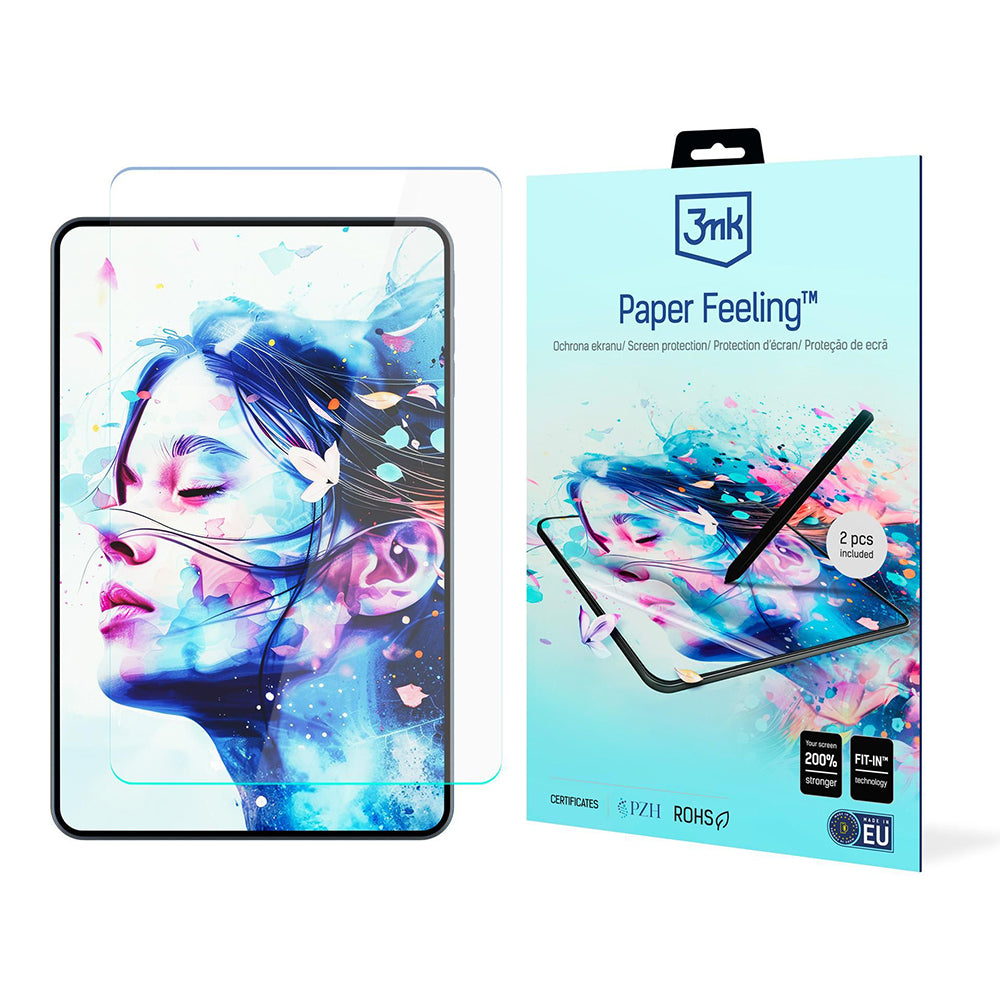 Skærmbeskyttelsesfilm 3MK Paper Feeling til Apple iPad (2025) / (2022), Plastik, Sæt med 2 stk
