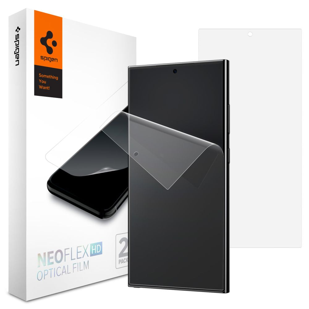 Beskyttelsesfilm til skærm Spigen Neo Flex til Samsung Galaxy S24 Ultra S928, Plastik, Sæt med 2 stykker