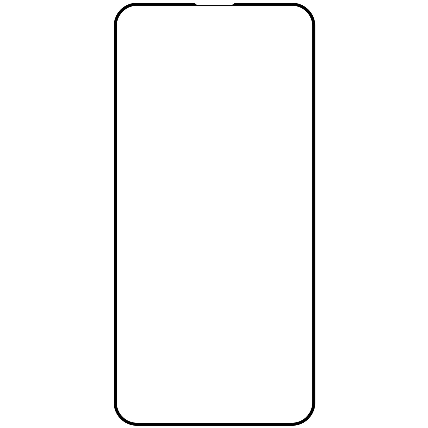 Beskyttelsesfilm Blue Shield til Apple iPhone 17 Pro Max / 16 Pro Max, Hærdet Glas, Fuldklæbende, Etui-venlig, Sort