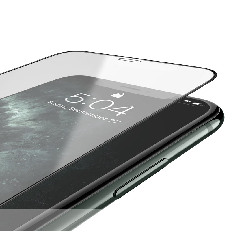 Beskyttelsesfilm til skærm HOCO G16 til Apple iPhone XS / X, Hærdet Glas, Fuldklæbende, 5D, Sort