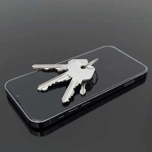 Privacy-skærmbeskyttelse WZK AntiSpy til Apple iPhone 15 Pro, hærdet glas, fuld lim