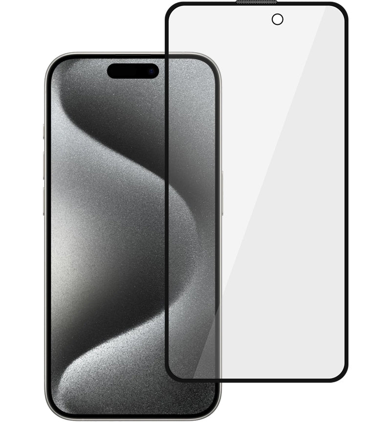 Tel Protect 10X Plus Titanium privacy-skærmbeskyttelse til Apple iPhone 17 / 16 Pro, hærdet glas, fuldlimning