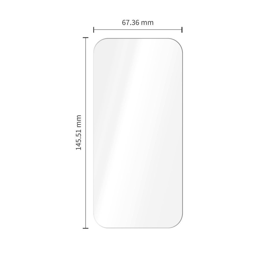 Tech-Protect OneTouch Skærmbeskytter til Apple iPhone 18 Pro Max / 17 Pro Max, Hærdet Glas, Fuld Lim, Sæt med 2 stk., Transparent