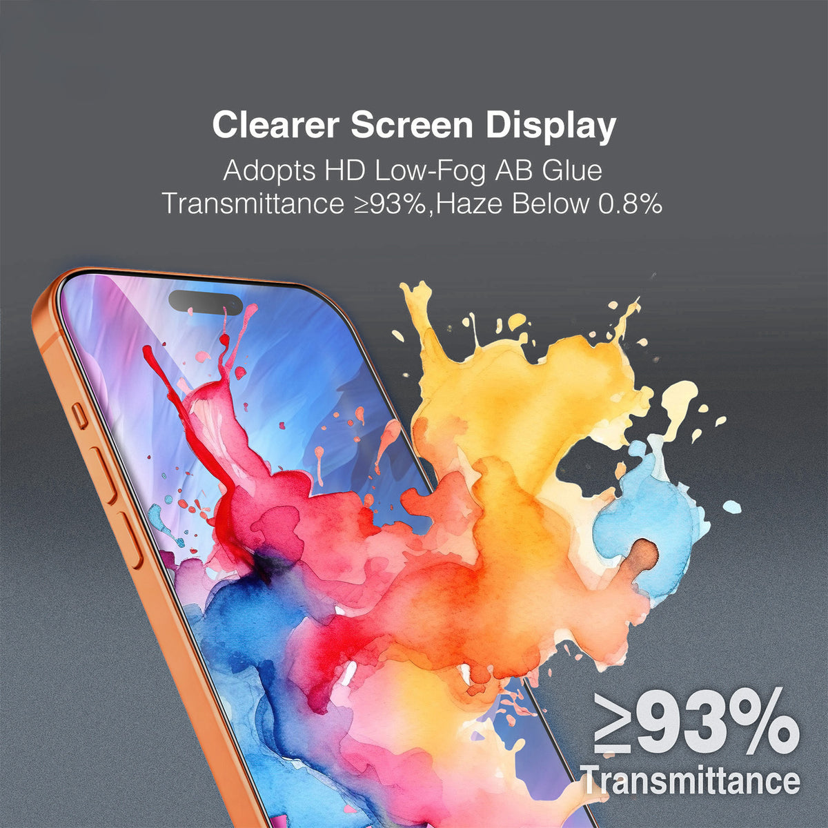 Tel Protect 10X HD DLC Diamond Coating skærmbeskytter til Apple iPhone 17 / 16 Pro, hærdet glas, fuldlimet, sort