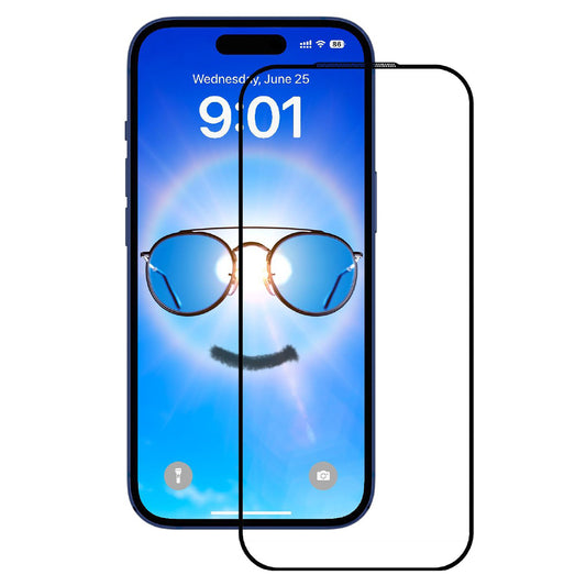 Beskyttelsesfilm Anank Anti Reflection til Apple iPhone 17 Pro Max, Hærdet Glas, Full Glue, 2.5D, Sort