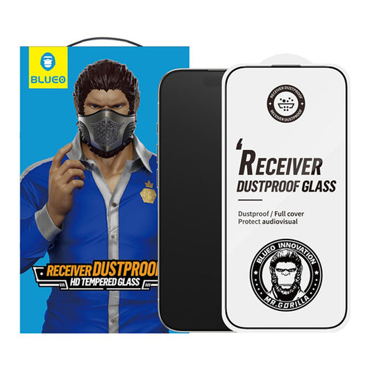 Beskyttelsesfilm Blueo Anti-Dust HD til Apple iPhone 17 Air, Hærdet Glas, Full Glue, Sort