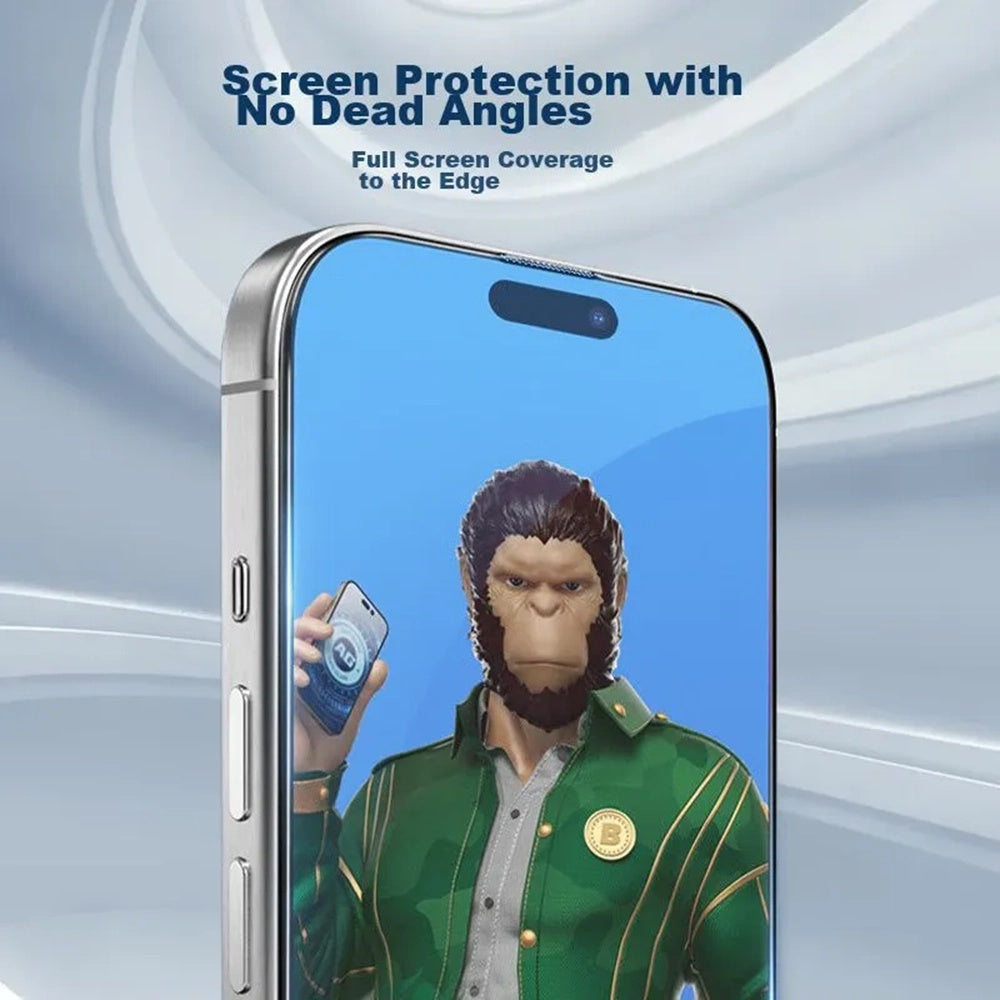 Blueo Anti-Glare Skærmbeskyttelsesfilm til Apple iPhone 11 / XR, Hærdet Glas, Fuld Lim, Sort