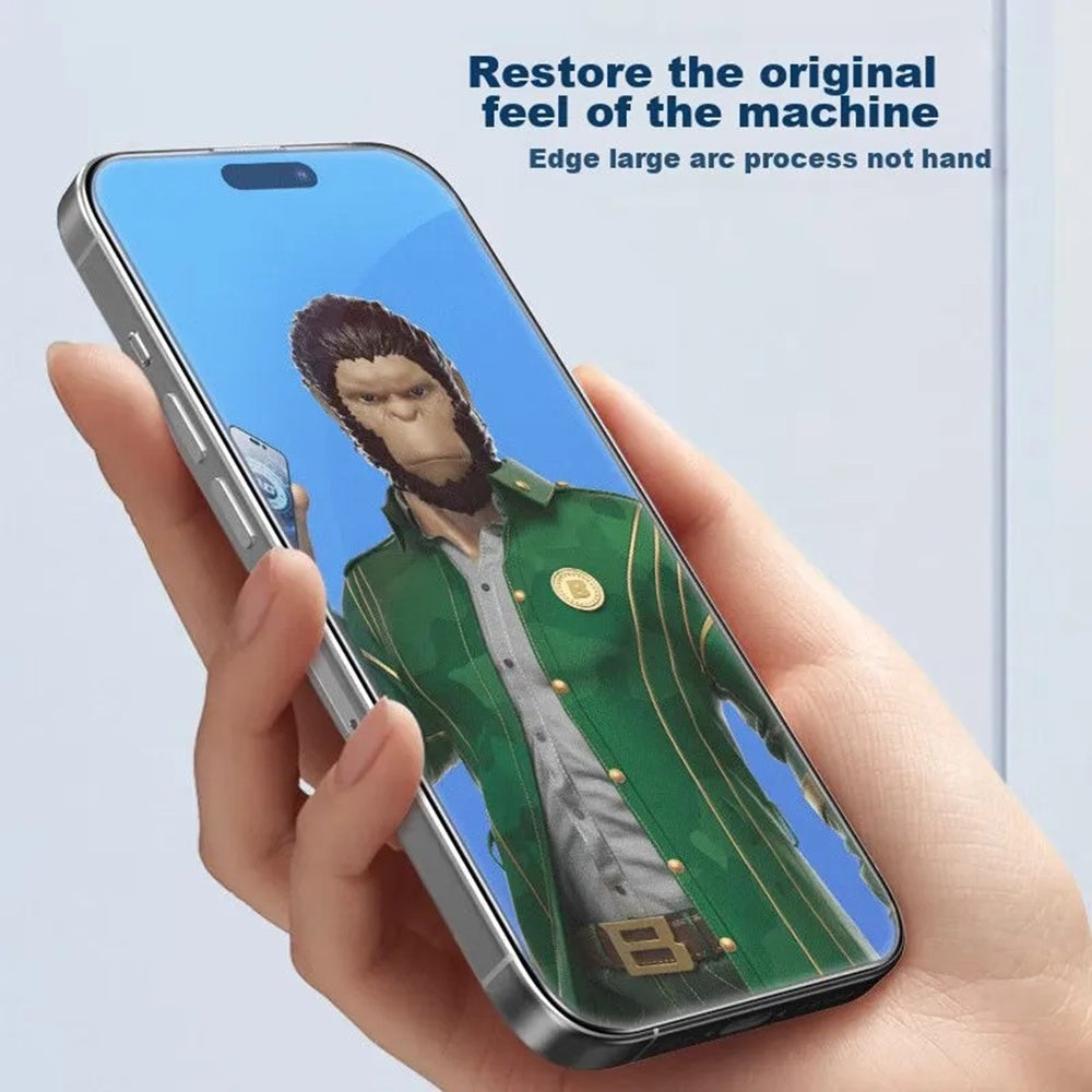 Blueo Anti-Glare Skærmbeskyttelsesfilm til Apple iPhone 11 / XR, Hærdet Glas, Fuld Lim, Sort