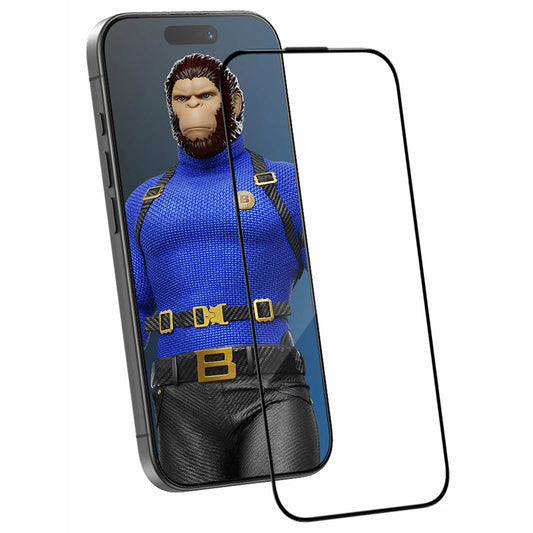 Beskyttelsesfilm Blueo Crystal Anti-Scratch Applicator til Apple iPhone 17 Pro / 17 / 16 Pro, Hærdet Glas, Fuldklæbende, Sort