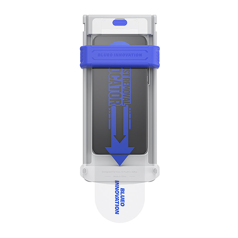 Blueo HD Applicator Pro Skærmbeskytter til Apple iPhone 16 Pro Max, Hærdet Glas, Fuld Lim, 3D, Sort