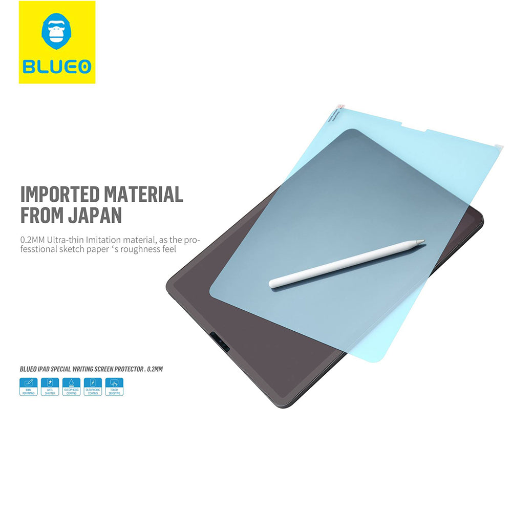 Blueo Special Writing skærmbeskyttelsesfilm til Apple iPad 10.2 (2021) / 10.2 (2020) / 10.2 (2019), plastik