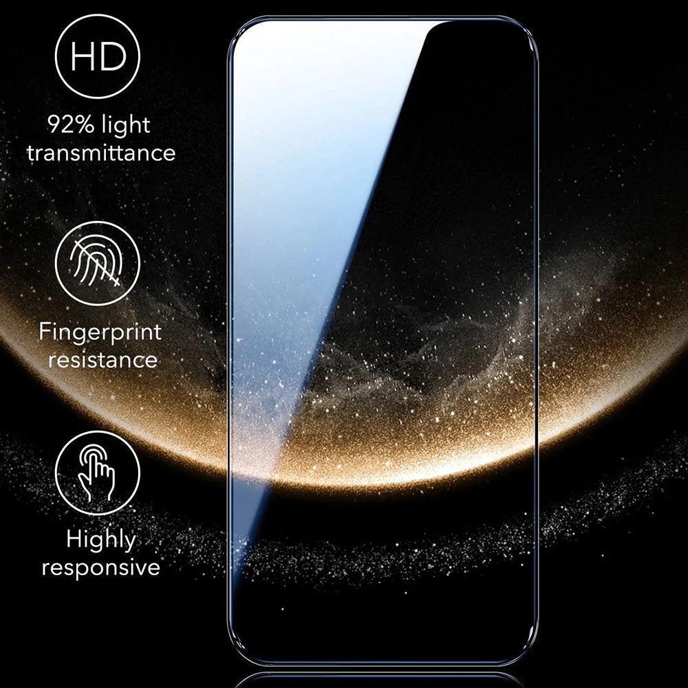 Beskyttelsesfilm til skærm ESR Corning UltraFit til Apple iPhone 17 Pro, Hærdet glas, Full Glue, Sæt med 3 stykker, Sort