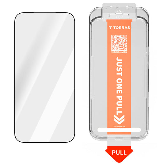 Torras GlassGo Install Master Screen Protector for Apple iPhone 17 Air, Tempered Glass, Full Glue