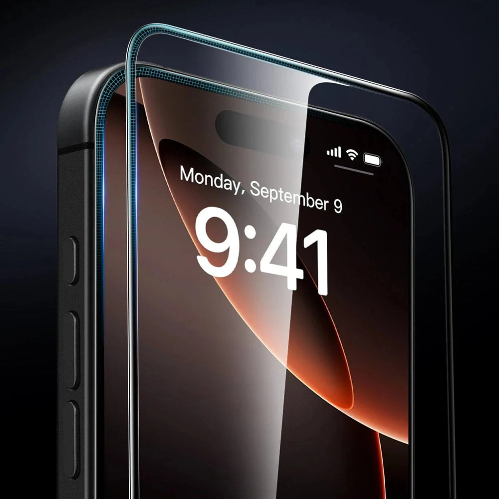 Beskyttelsesfilm ESR Armorite UltraFit til Apple iPhone 17 Pro, Hærdet Glas, Fuldklæbende, Sæt med 3 stykker, Sort