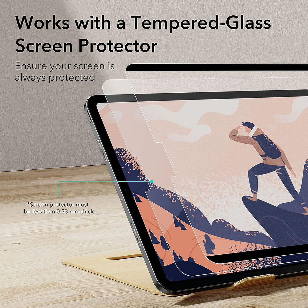 Beskyttelsesfilm ESR Paper Feel Magnetic til Apple iPad Air 13 (2025) / Air 13 (2024), Plast