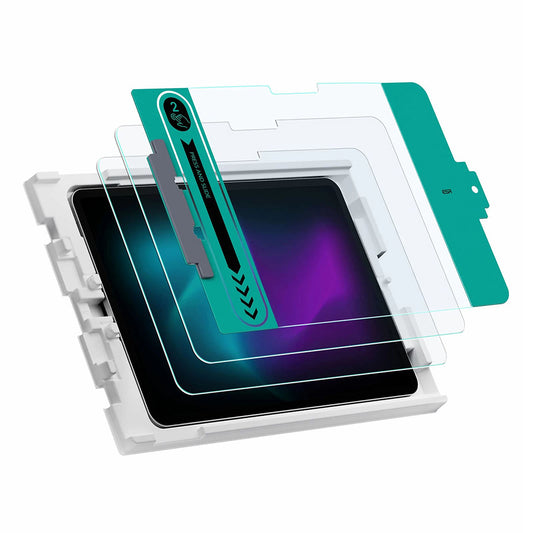 Beskyttelsesfilm ESR skærm til Apple iPad Pro 13 (2024), Hærdet glas, Full Glue, Sæt med 2 stykker