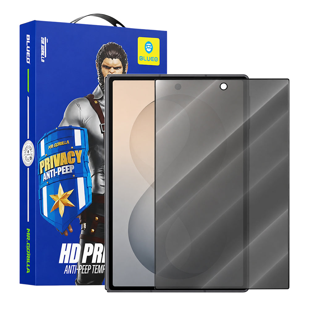 Blueo Anti-Peep Privacy Skærmbeskyttelsesfilm til Samsung Galaxy Z Fold8 F971, Hærdet Glas, Fuld Lim