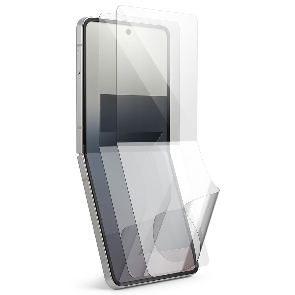Ringke Dual Easy Pro Interior Screen Protector for Samsung Galaxy Z Flip7 F766, Plastic, Set of 2 Pieces