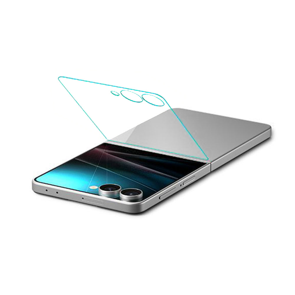 Beskyttelsesfilm til ydre skærm Spigen GlastR EZ FIT til Samsung Galaxy Z Flip7 F766, Hærdet Glas, Fuldklæbende