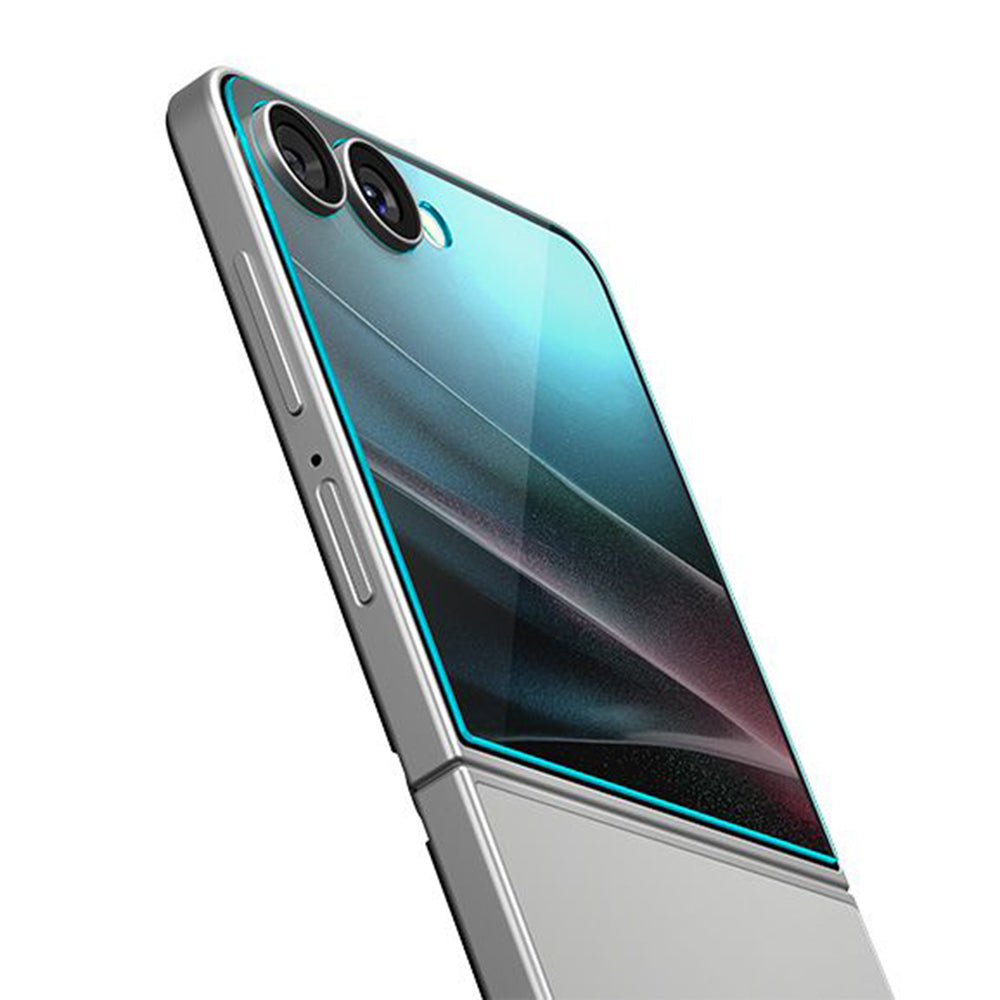Beskyttelsesfilm til ydre skærm Spigen GlastR EZ FIT til Samsung Galaxy Z Flip7 F766, Hærdet Glas, Fuldklæbende, Sæt med 2 stykker AGL09585