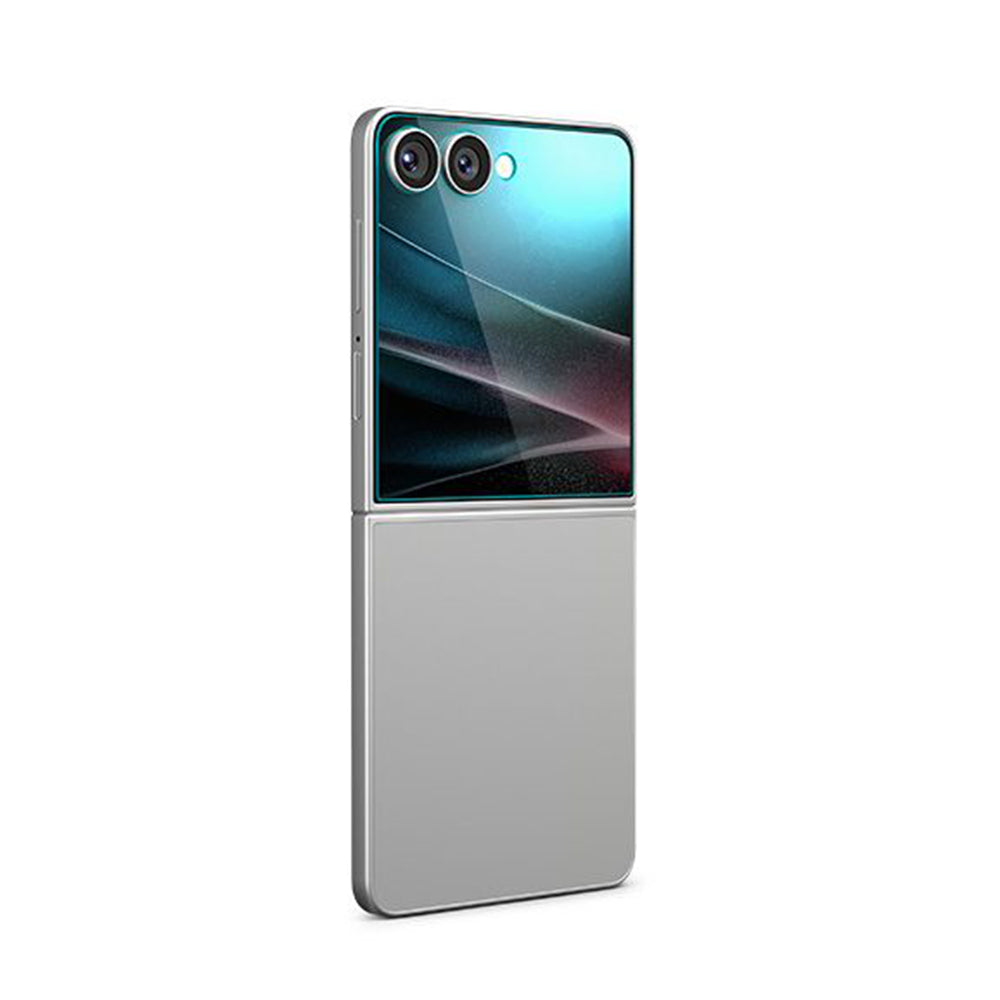Beskyttelsesfilm til ydre skærm Spigen GlastR EZ FIT til Samsung Galaxy Z Flip7 F766, Hærdet Glas, Fuldklæbende, Sæt med 2 stykker AGL09585