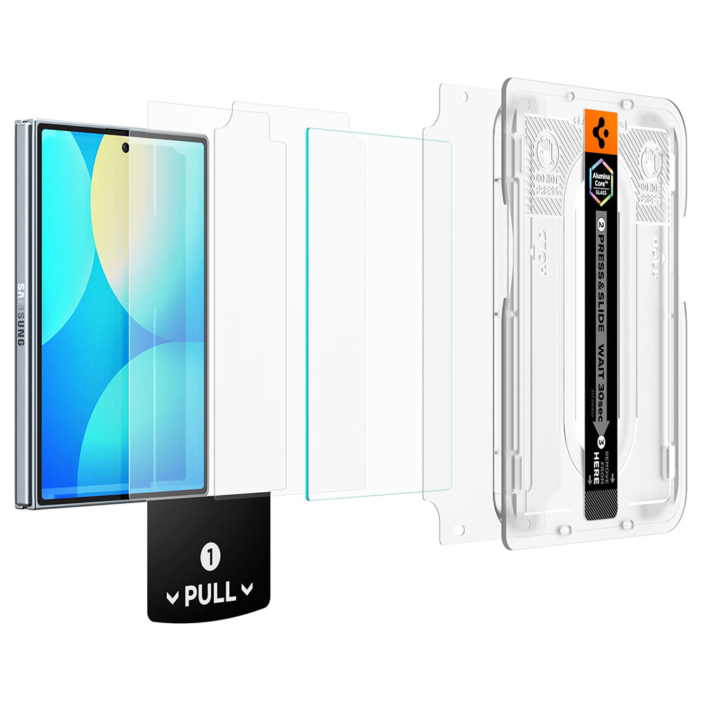Beskyttelsesfilm til ydre skærm Spigen GlastR EZ FIT Pro HD til Samsung Galaxy Z Fold8 F971, hærdet glas, fuld lim AGL11942