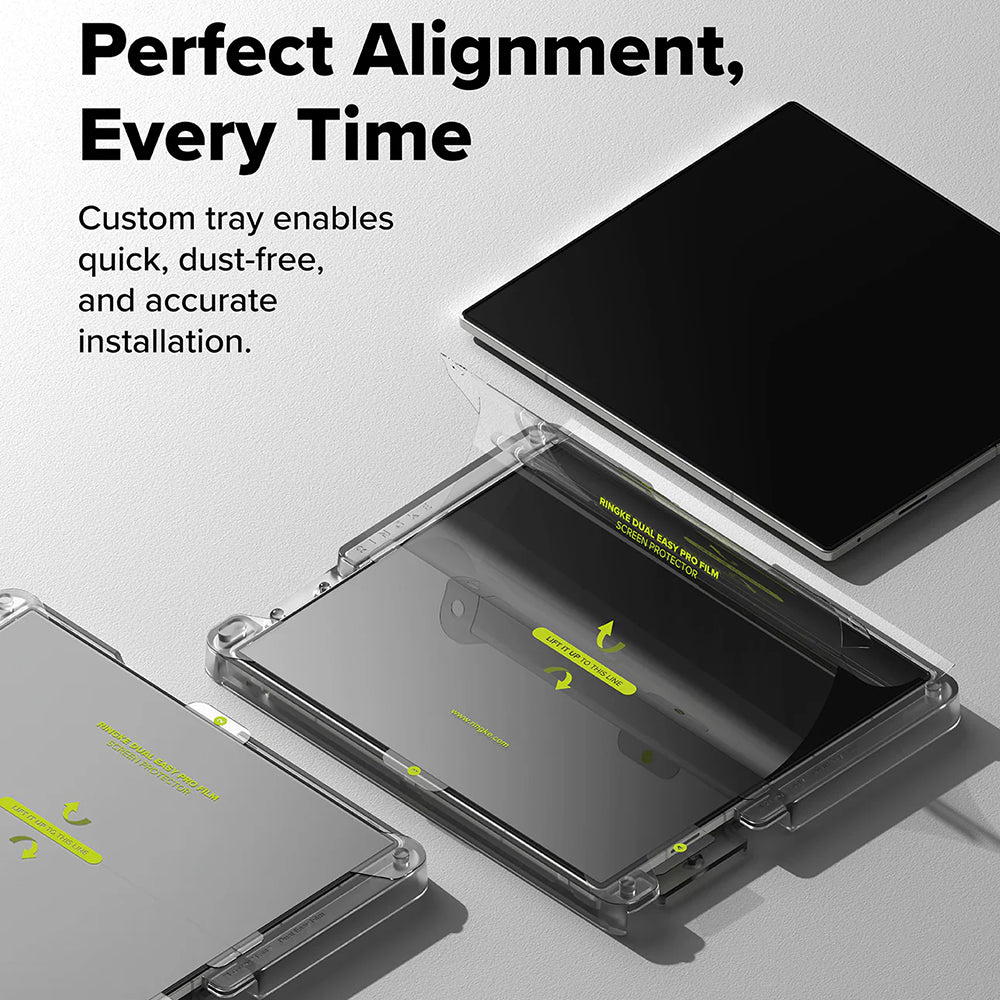Indvendig Skærmbeskyttelsesfilm Ringke Dual Easy Pro til Samsung Galaxy Z Fold7 F966, Plastik, Sæt med 2 stk