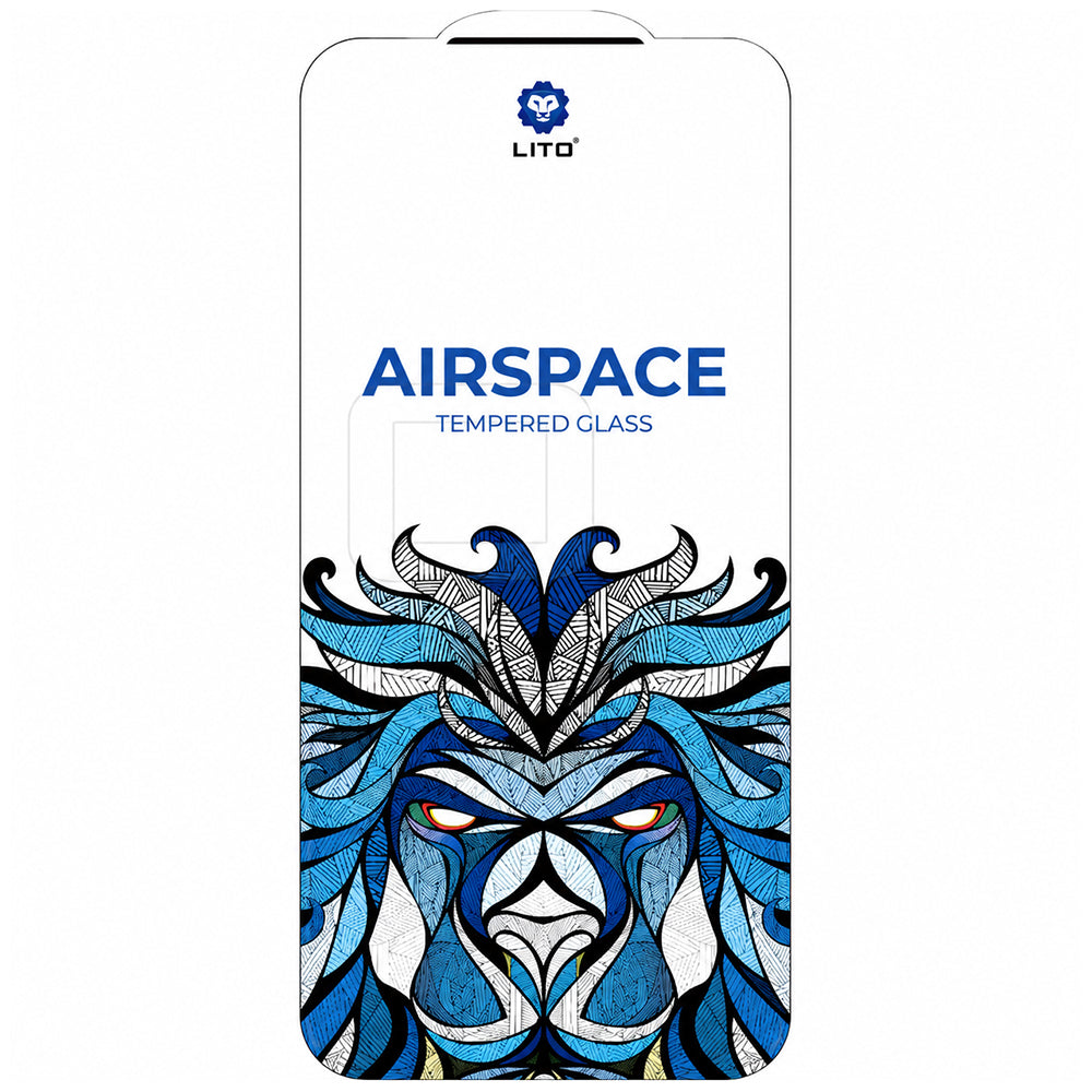 Lito Airspace Border Skærmbeskytter til Apple iPhone 18 Pro / 17 Pro, Hærdet Glas, Fuld Lim