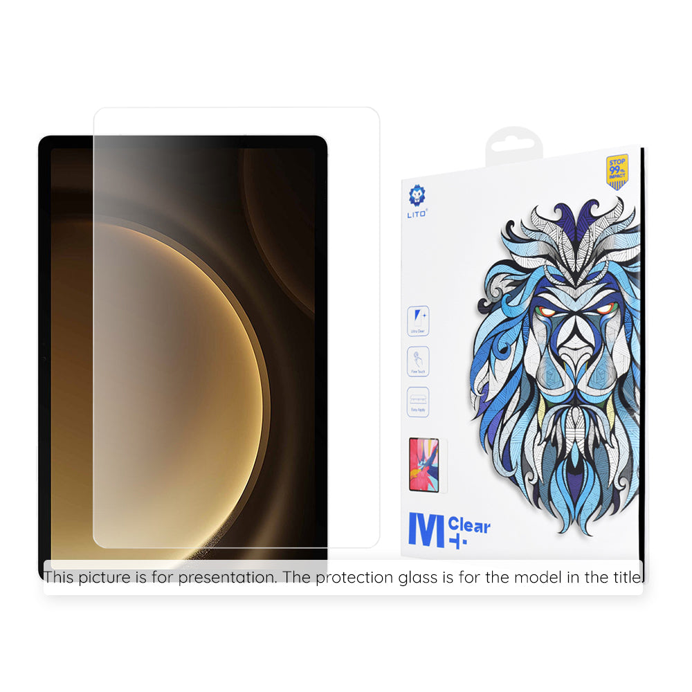 Lito Classic Skærmbeskytter til Samsung Galaxy Tab S10 Ultra / Tab S9 Ultra, Hærdet Glas, Fuld Lim, 2.5D