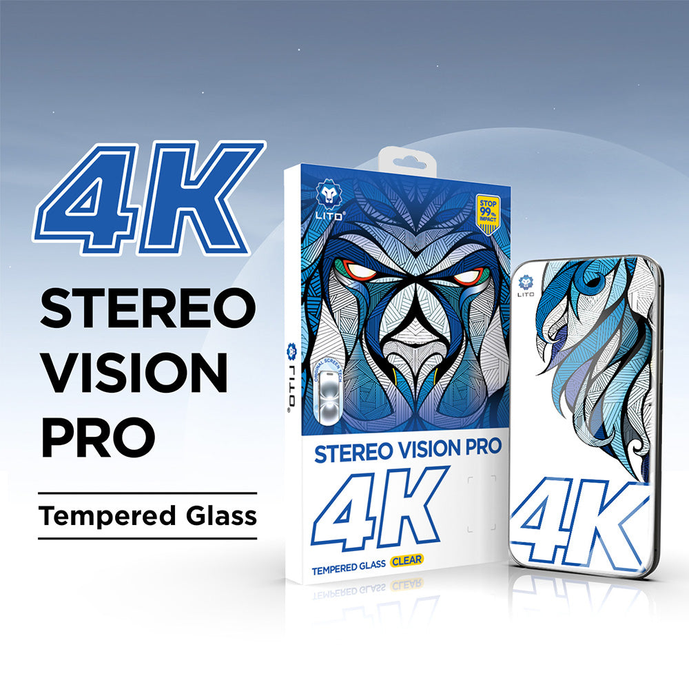 Beskyttelsesfilm Lito D+ Max 4K til Apple iPhone 17 Pro Max, Hærdet Glas, Fuldklæbende, Sort