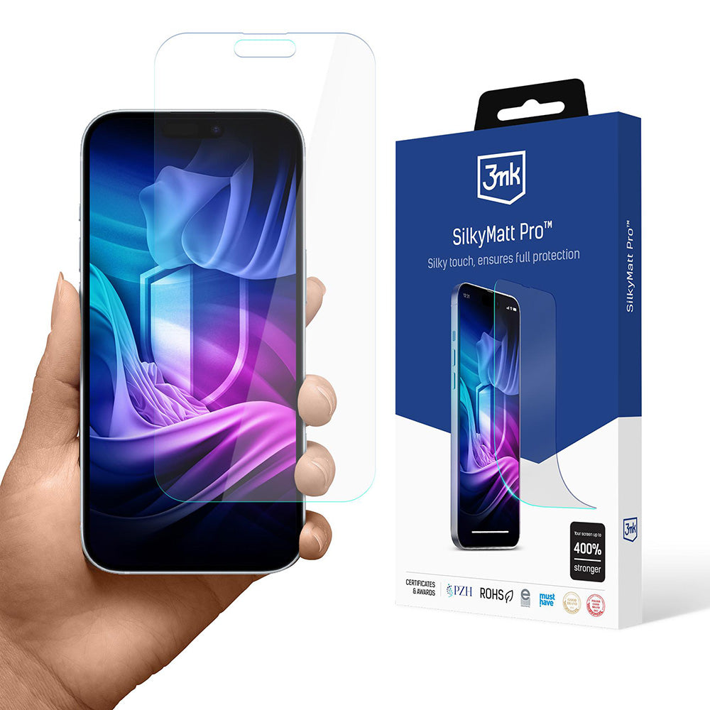 Beskyttelsesfolie Matte 3MK Silky Pro til Apple iPhone 17, Plastik