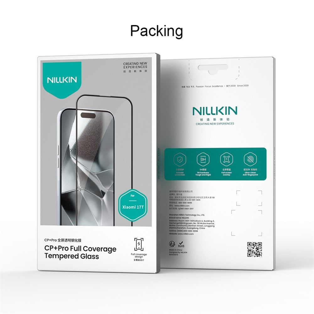 Nillkin CP+ Pro Skærmbeskytter til Samsung Galaxy A56 A566 / A36 A366, Hærdet Glas, Fuld Lim, Sort