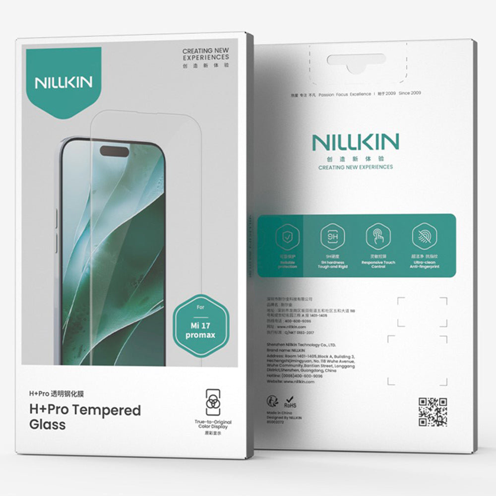 Nillkin H+ Pro Skærmbeskyttelsesfilm til Xiaomi 17 Pro Max / 17 Ultra, Hærdet Glas, Fuld Lim