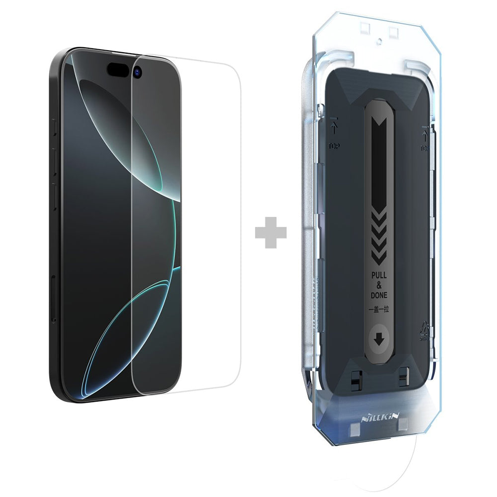 Nillkin H+ Pro Skærmbeskytter med Applikator til Apple iPhone 16 Pro Max, Hærdet Glas, Fuld Lim